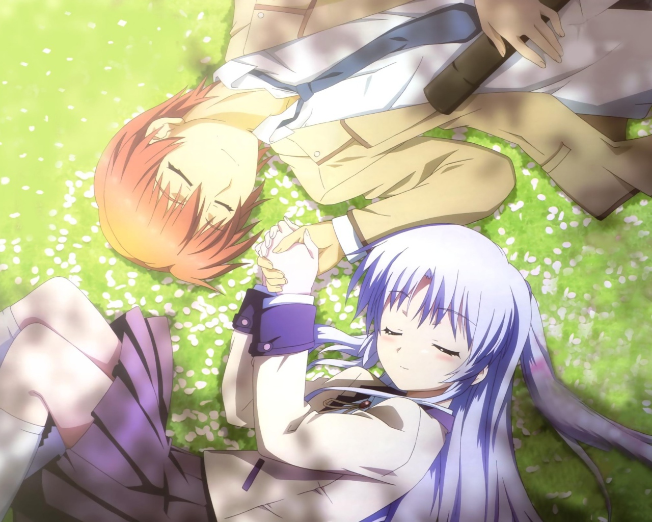 Влюбленная пара из аниме Ангельские ритмы