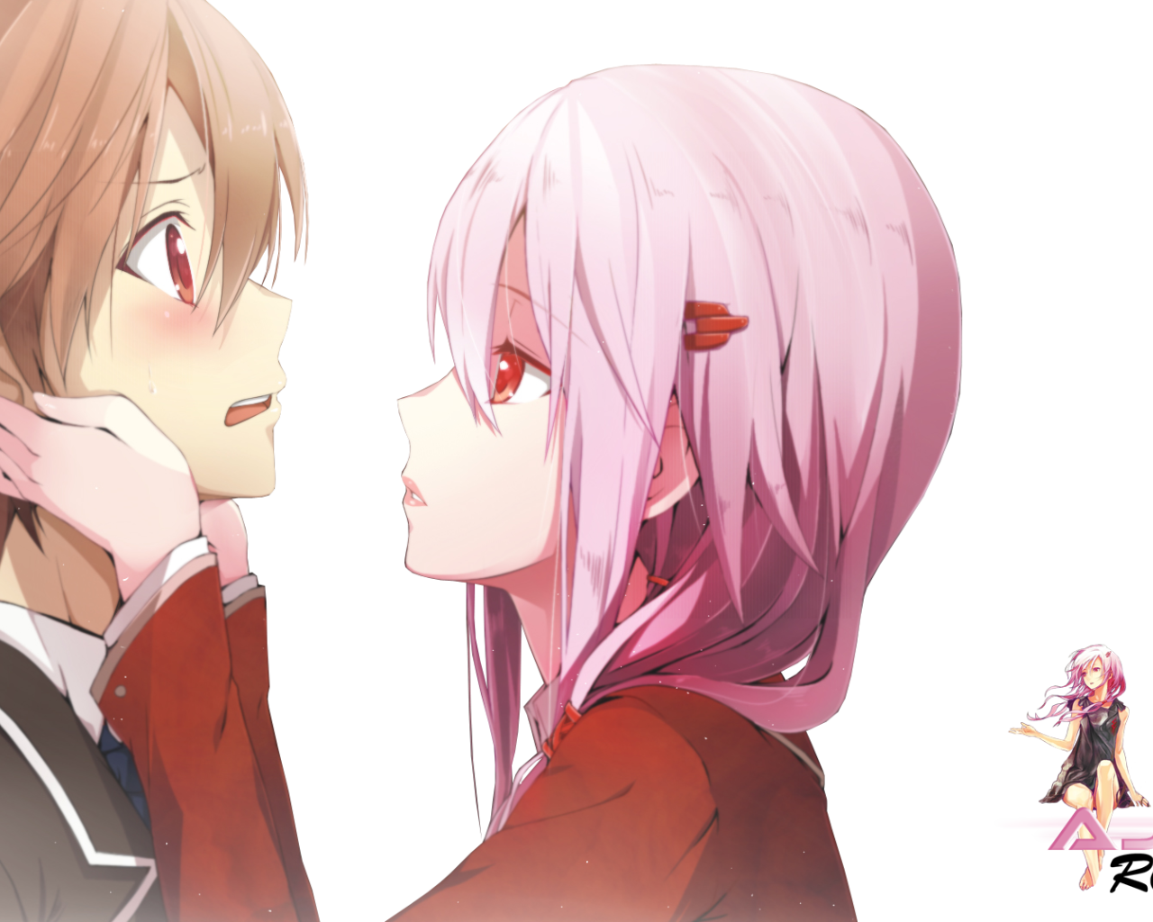 Влюбленная пара в аниме Корона грешника