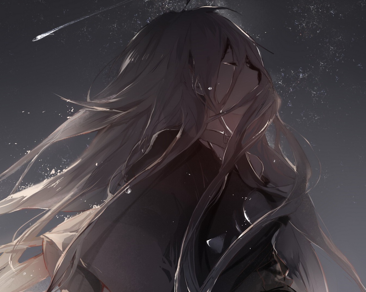 Плачущая девушка аниме