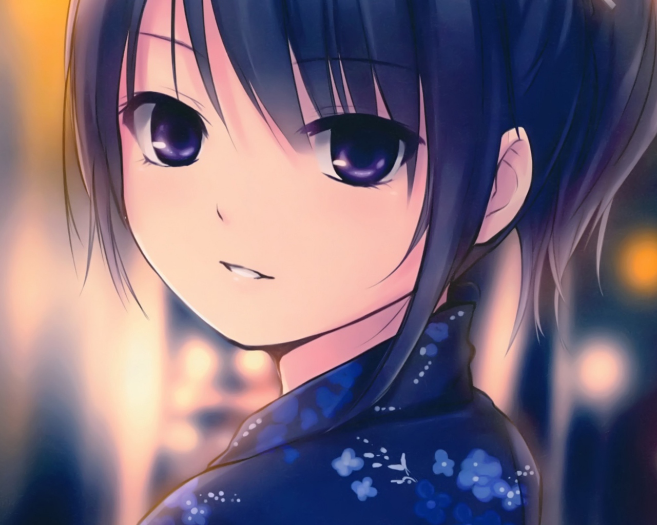 Милая девушка аниме Coffee-Kizoku