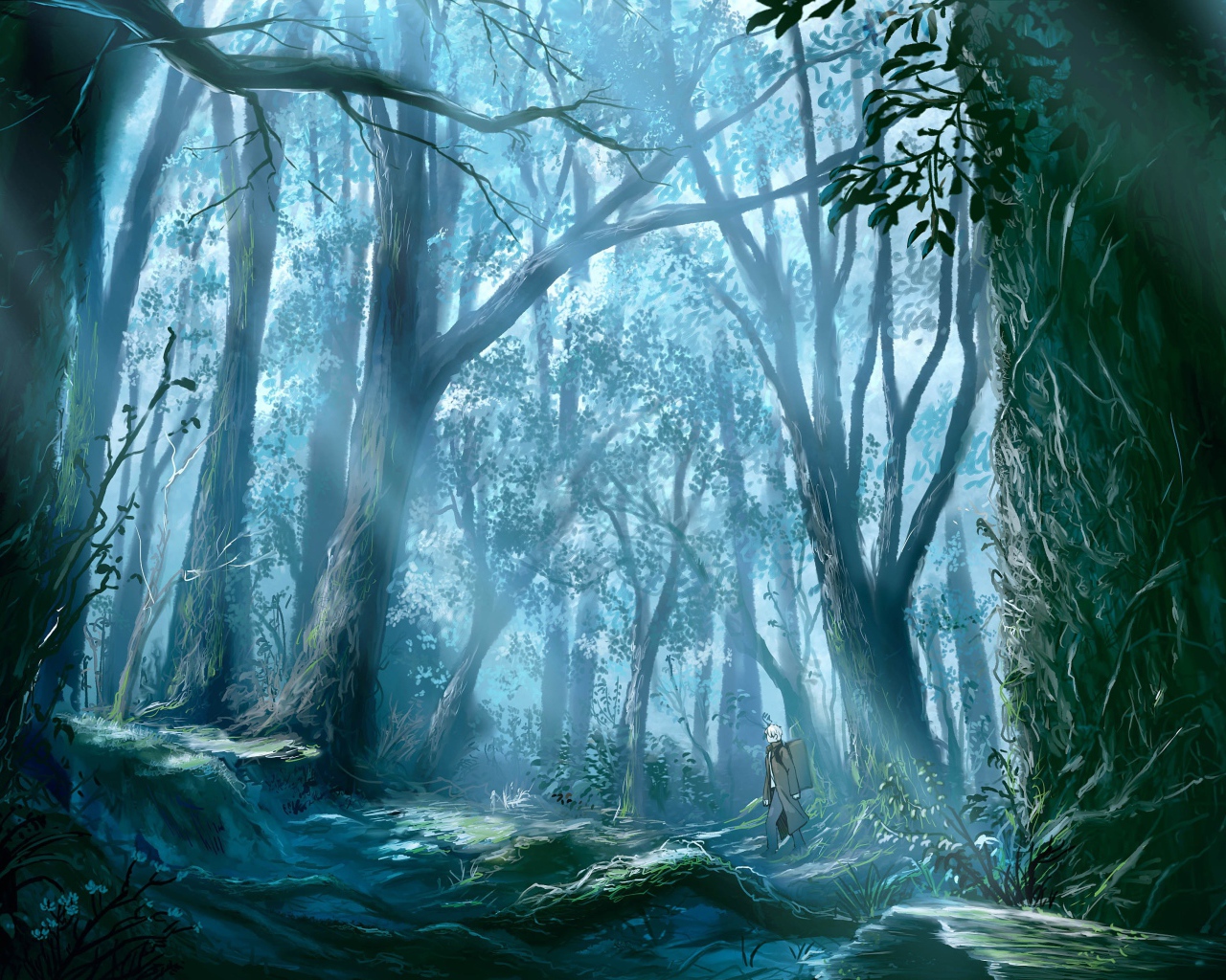 Темный лес в аниме Мастер Муси