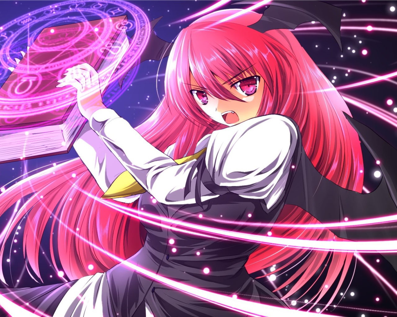 Чародейка аниме с магической книгой