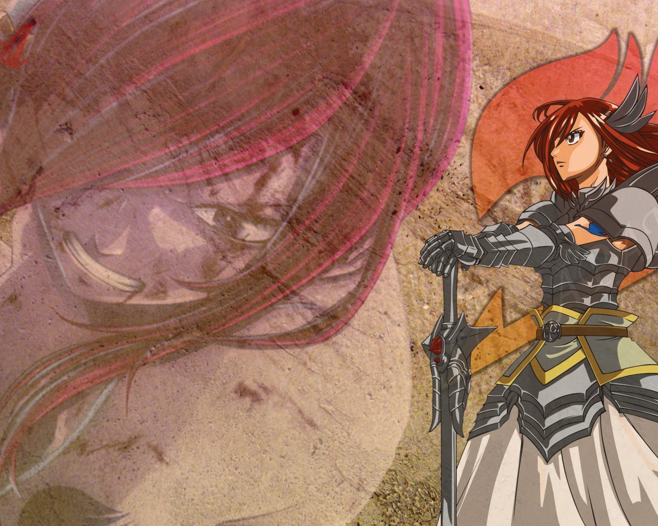 Скарлет Эрза из аниме Сказка о хвосте феи