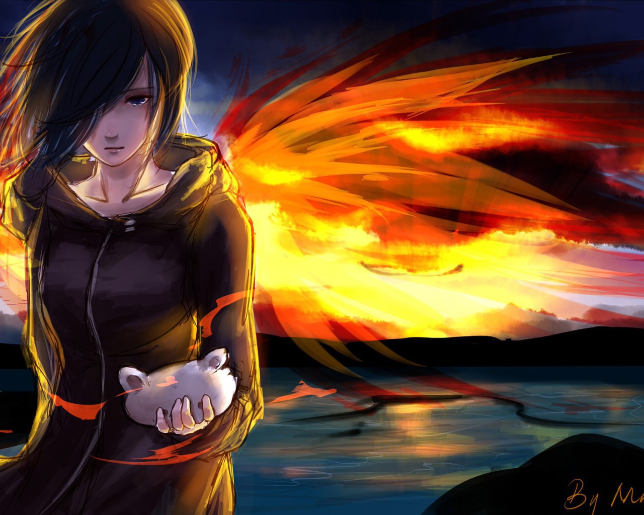 Огненный ангел в аниме Tokyo Ghoul