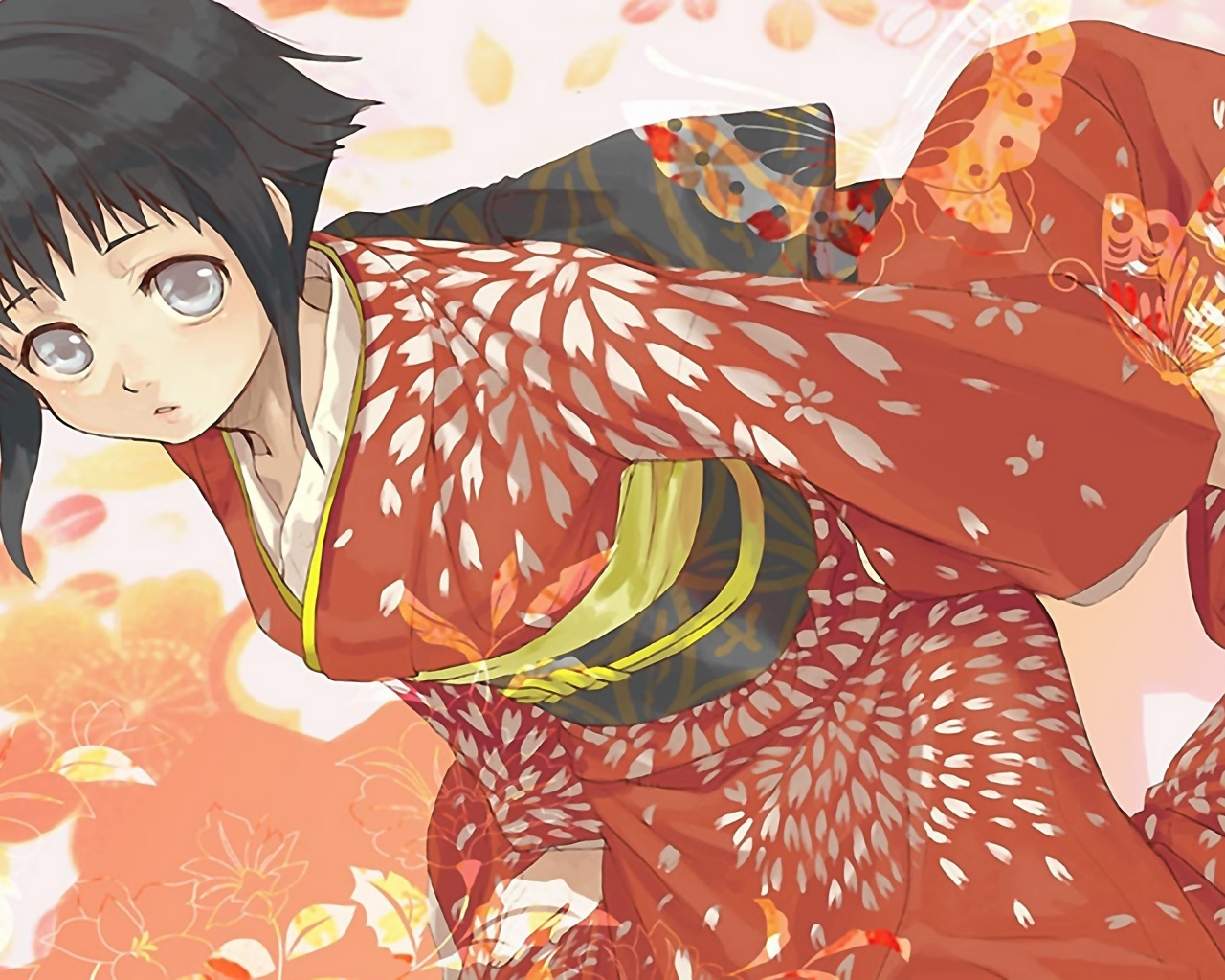 Девушка Хината Хьюга из аниме Наруто