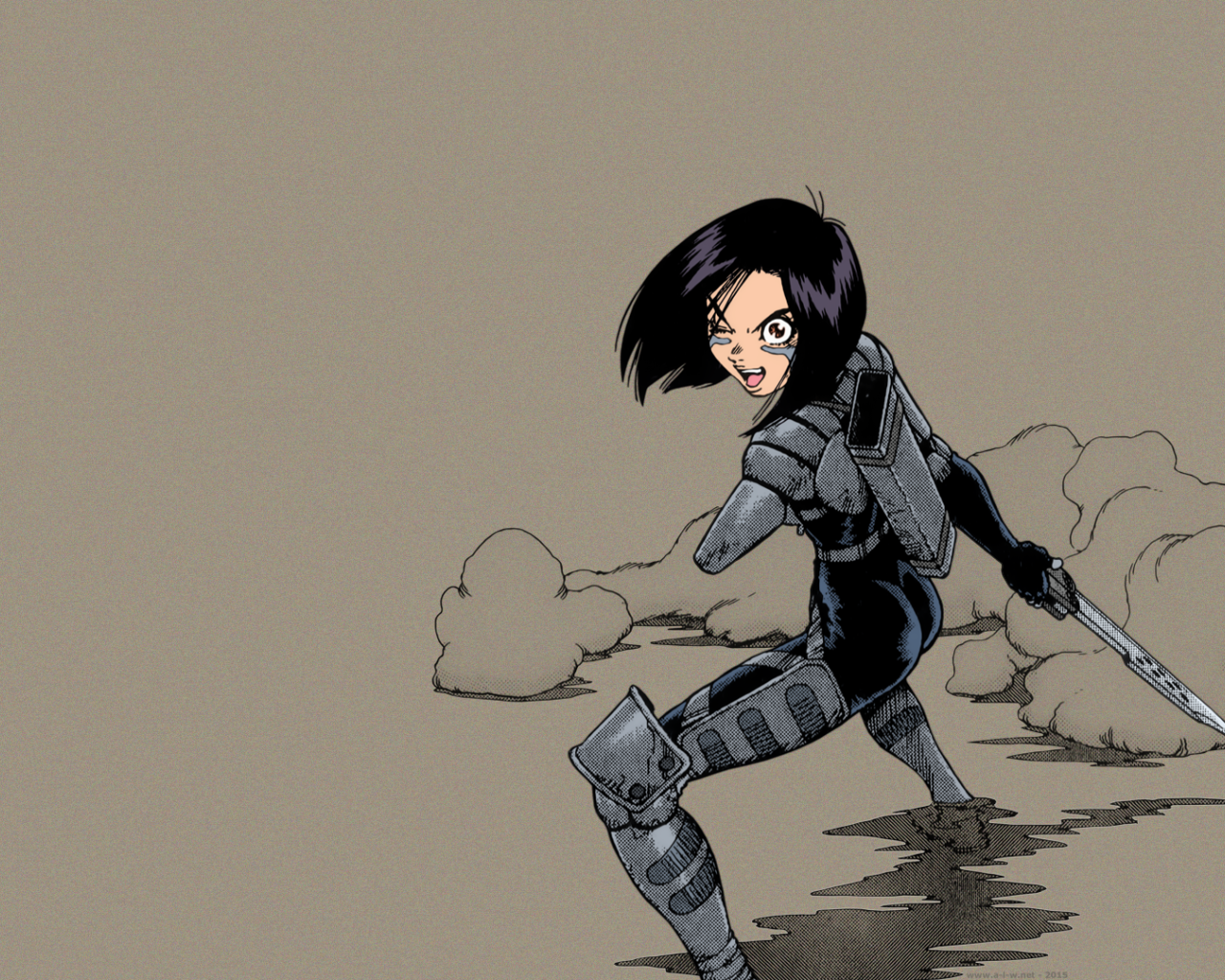 Девушка из аниме Battle Angel Alita