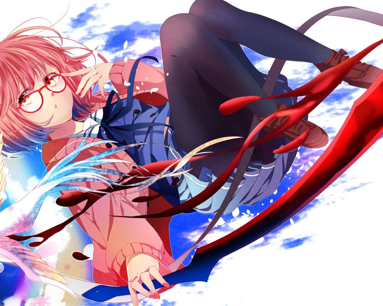Девушка из аниме Kyoukai no Kanata