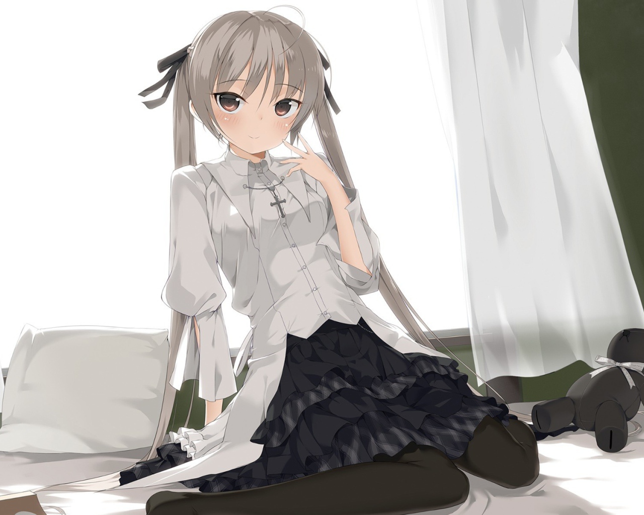 Девушка из аниме Связанные небом