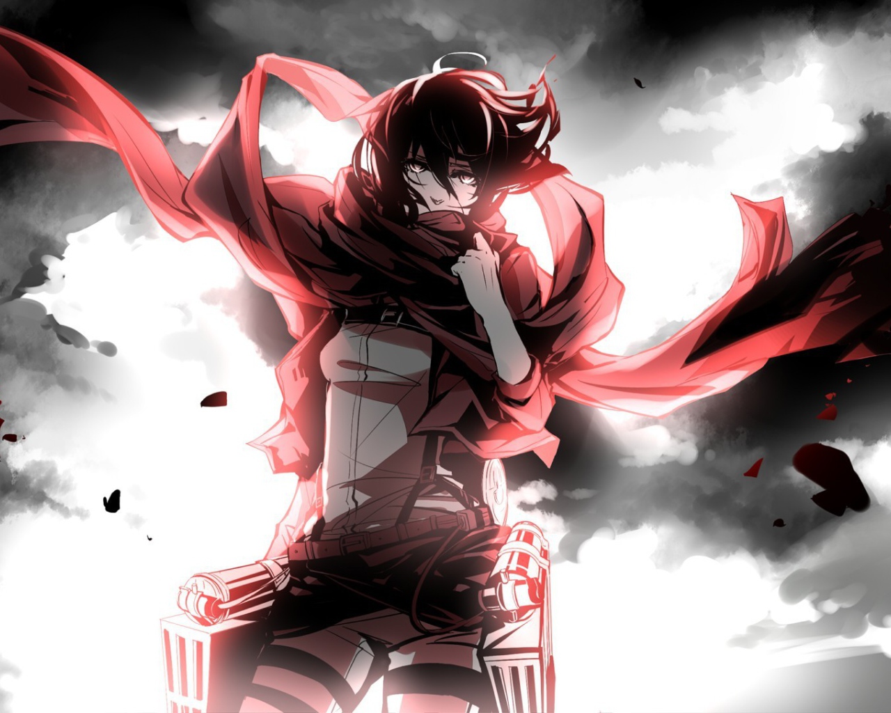 Девушка персонаж аниме Атака Титанов