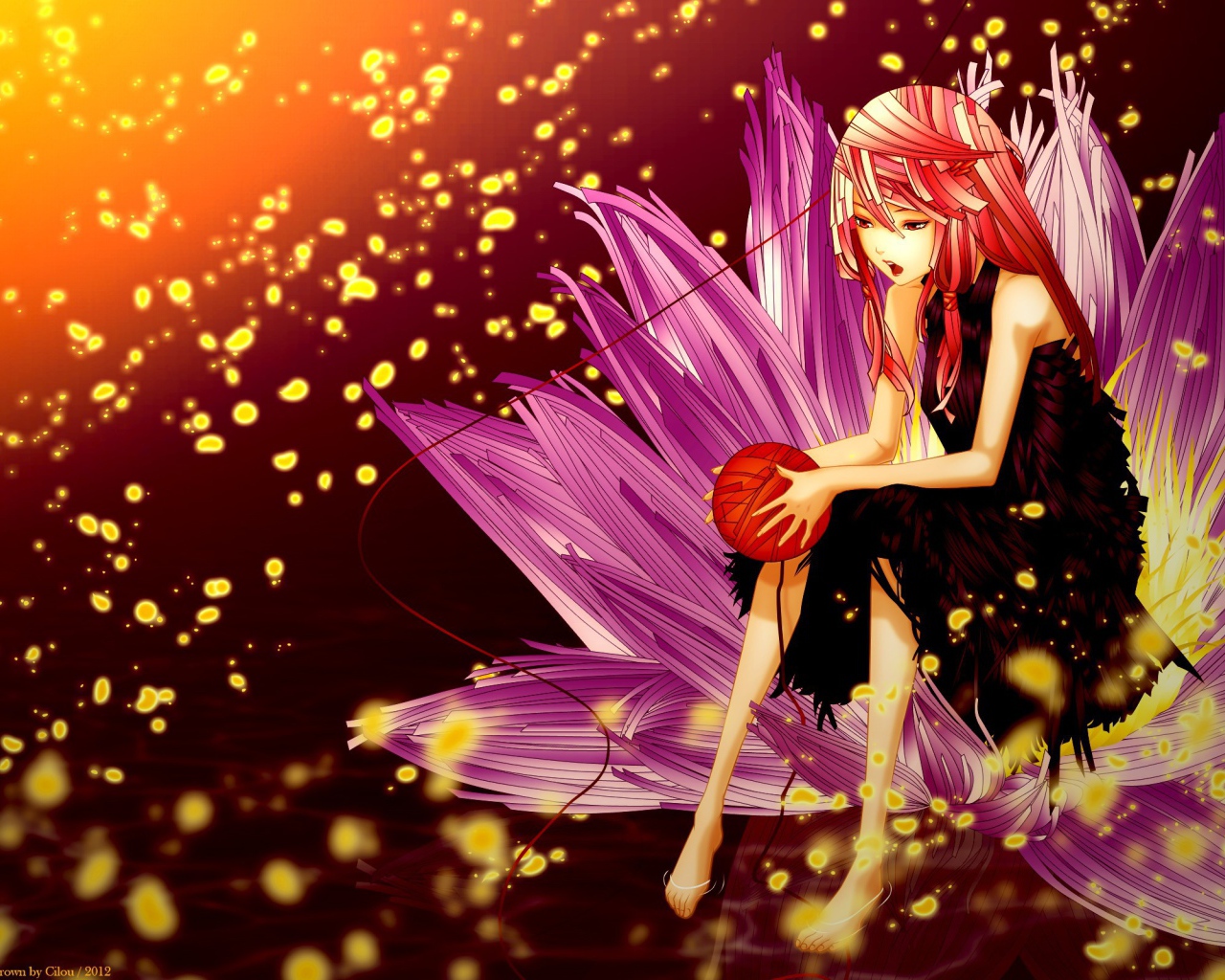 Девушка в цветке, аниме Корона грешника