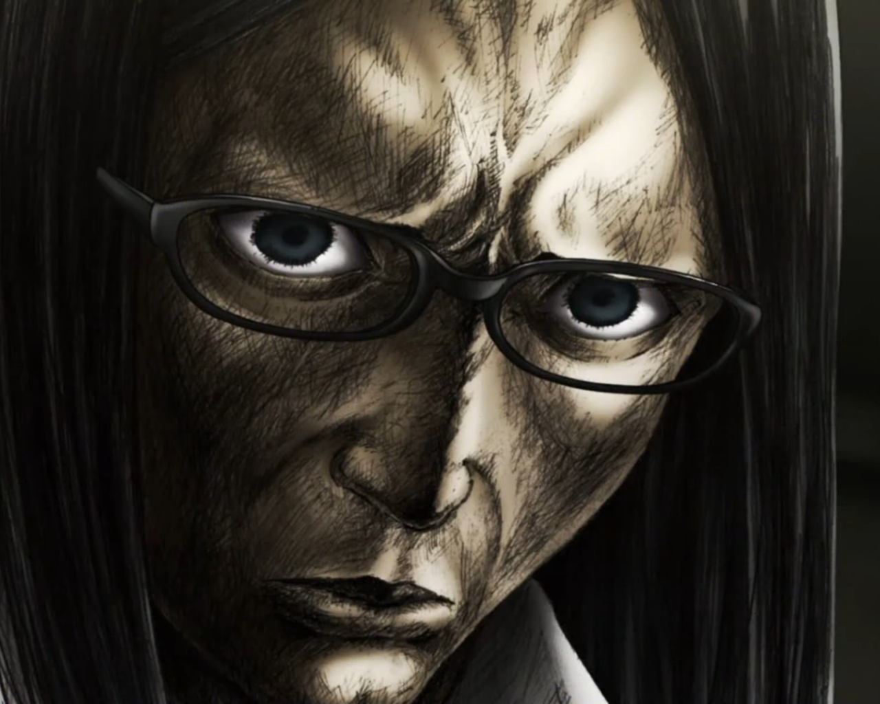 Девушка в очках, аниме Prison School