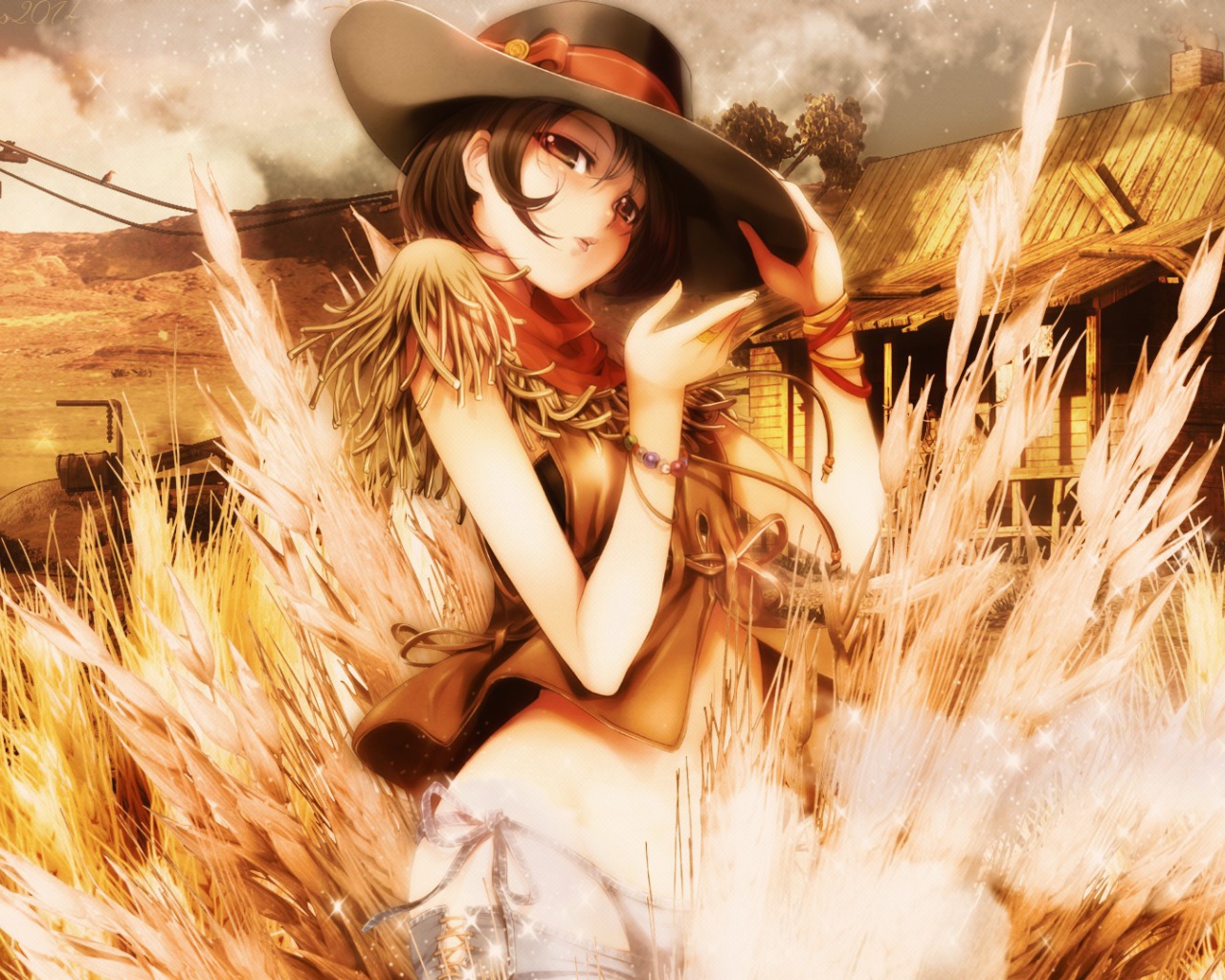 Девушка в шляпе, манга аниме