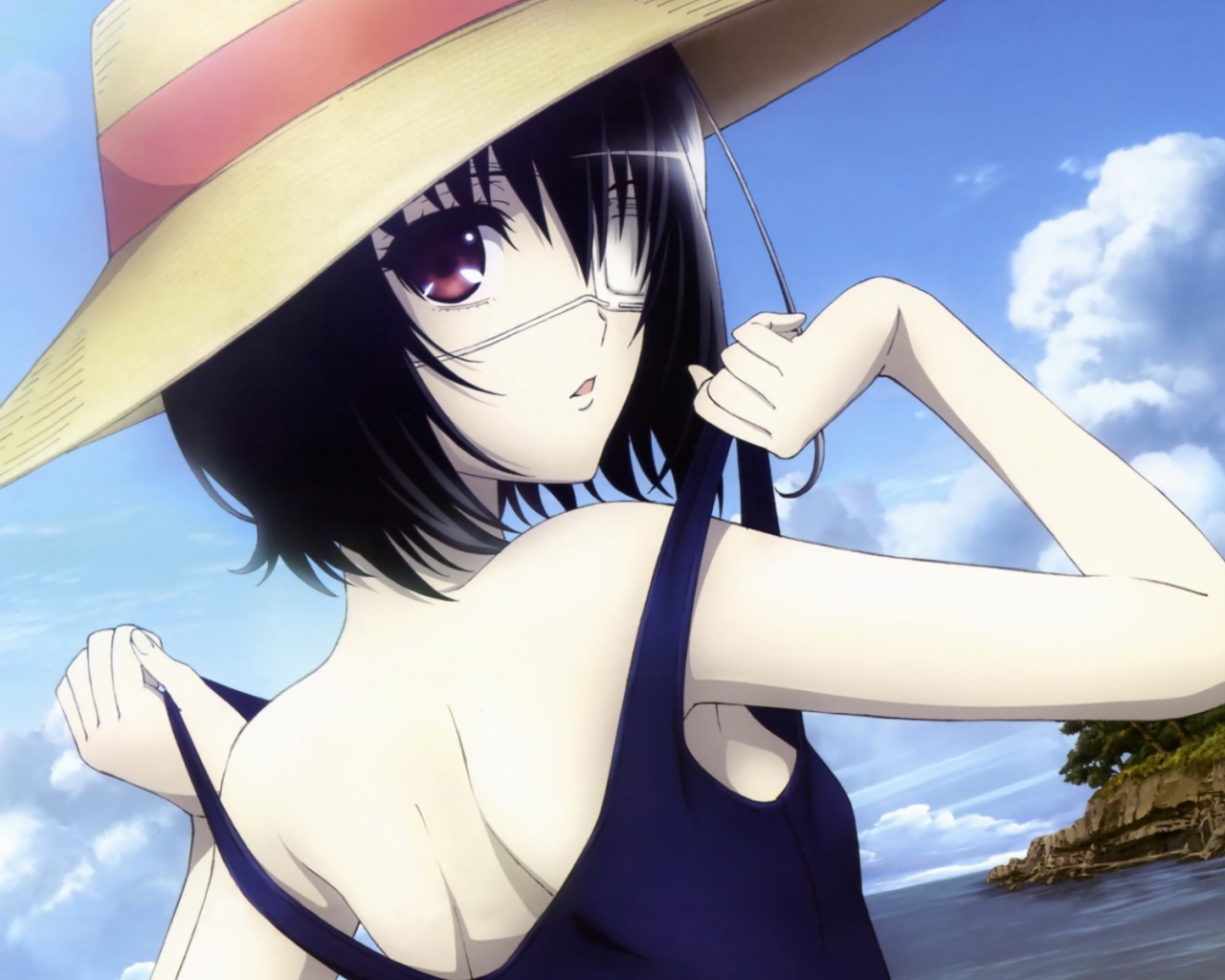 Девушка в шляпе из аниме Another