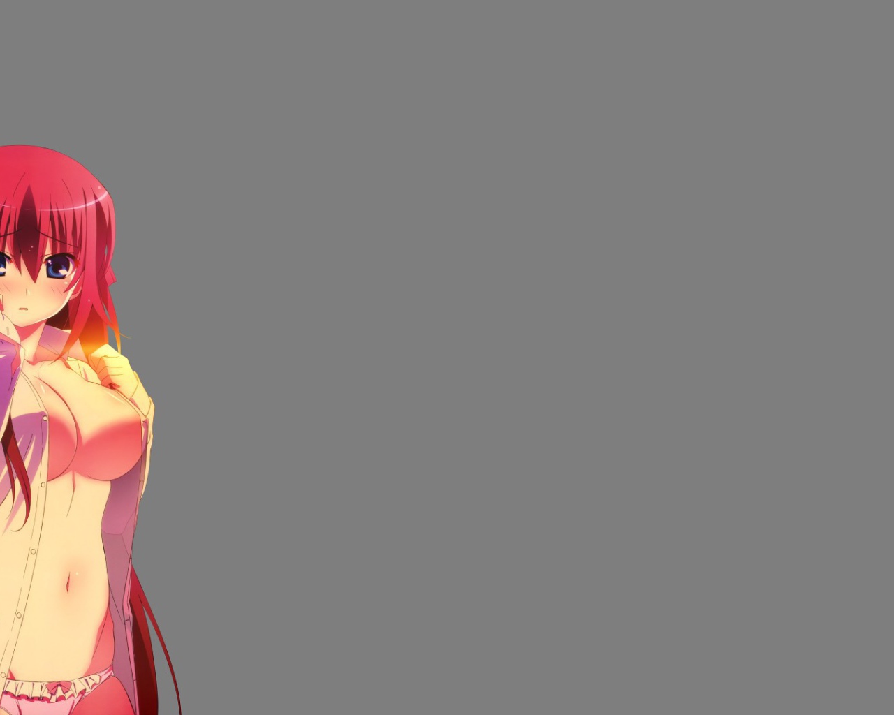 Девушка на сером фоне аниме Натюрморт в серых тонах