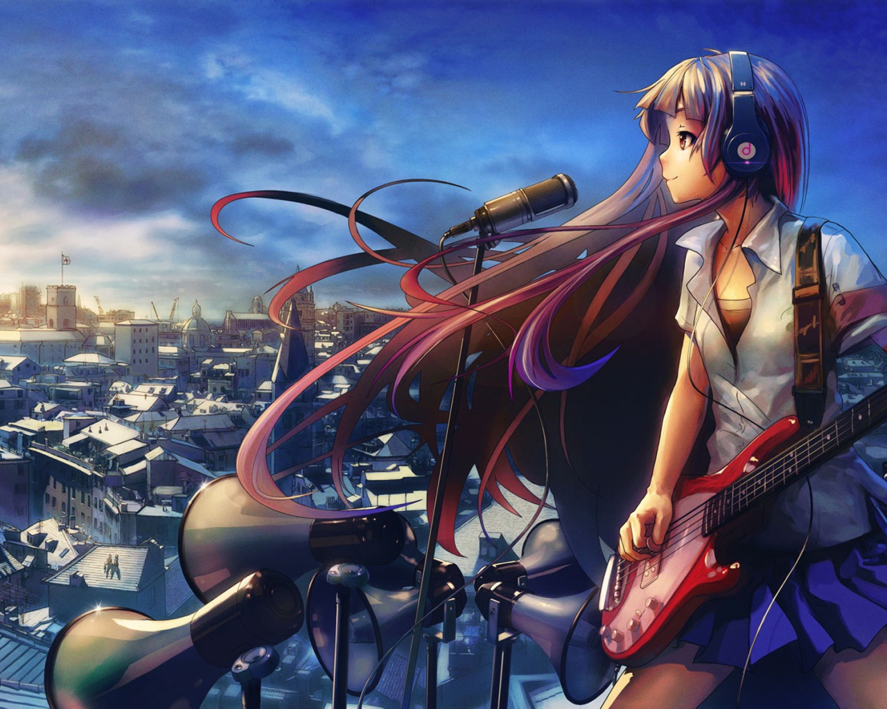 Девушка поет для всех, аниме