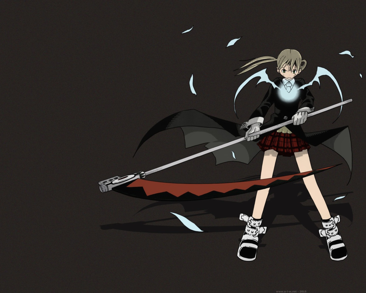 Девушка с косой в аниме Soul Eater