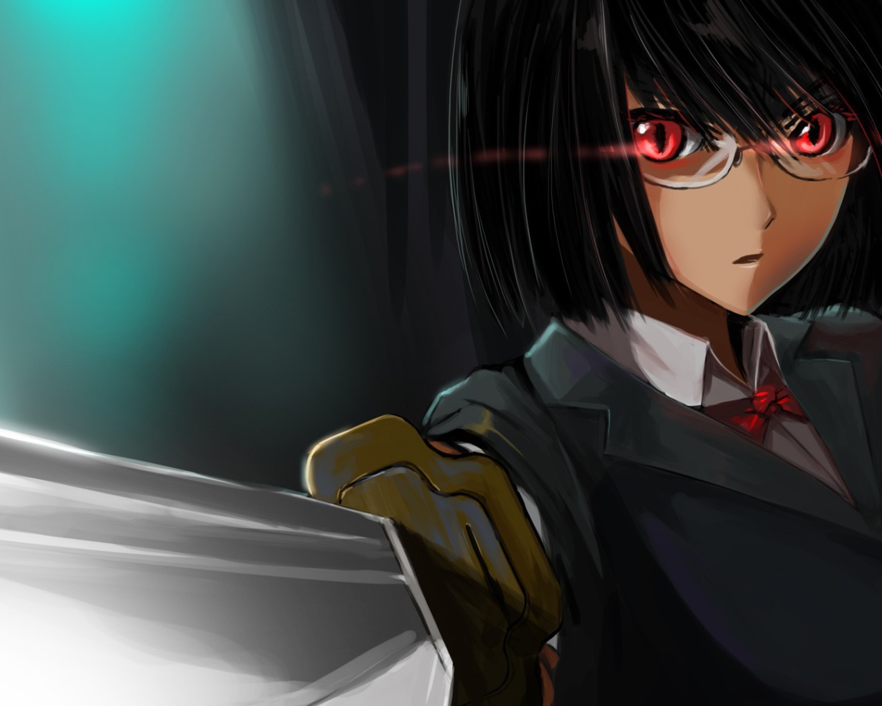 Девушка с мечом в аниме Дюрарара!!