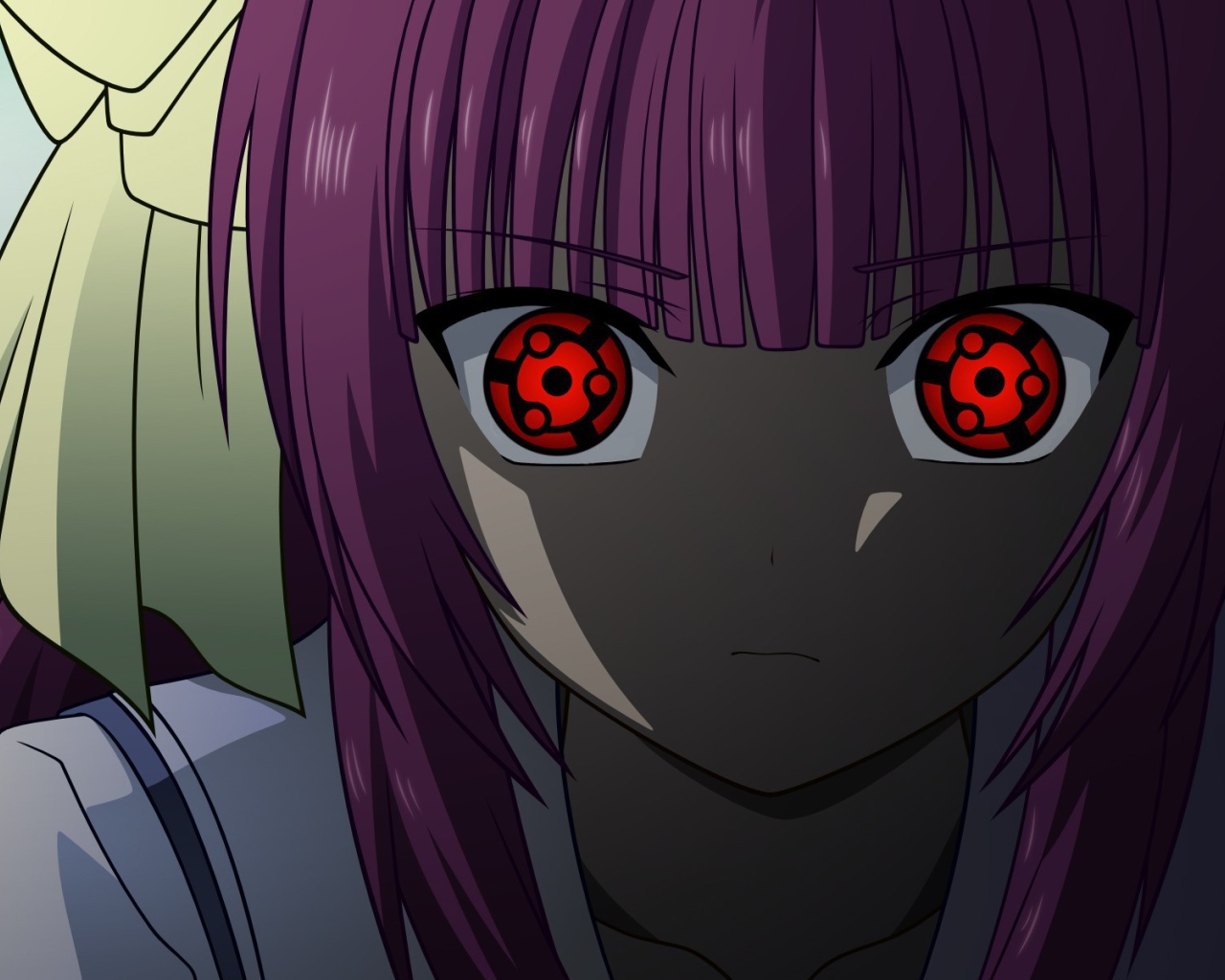 Девушка с глазами Шаринган