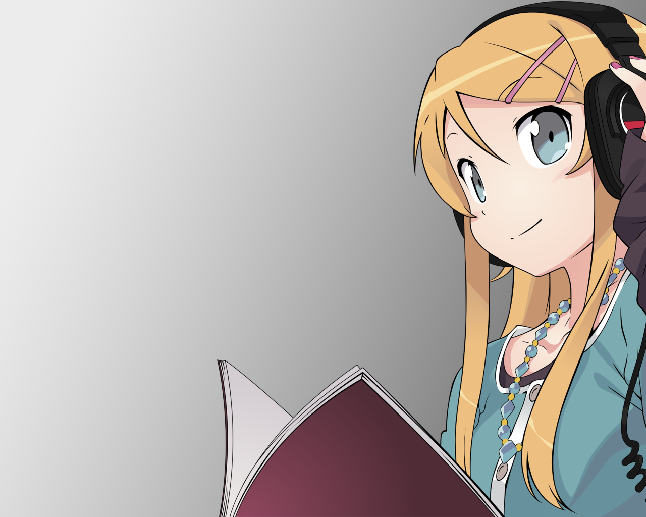 Девушка в наушниках из аниме OreImo