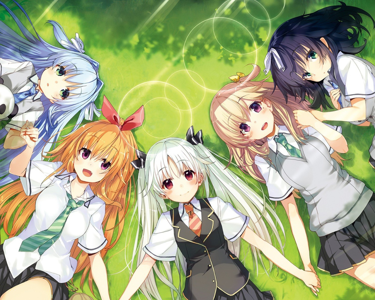 Подружки аниме Связанные небом