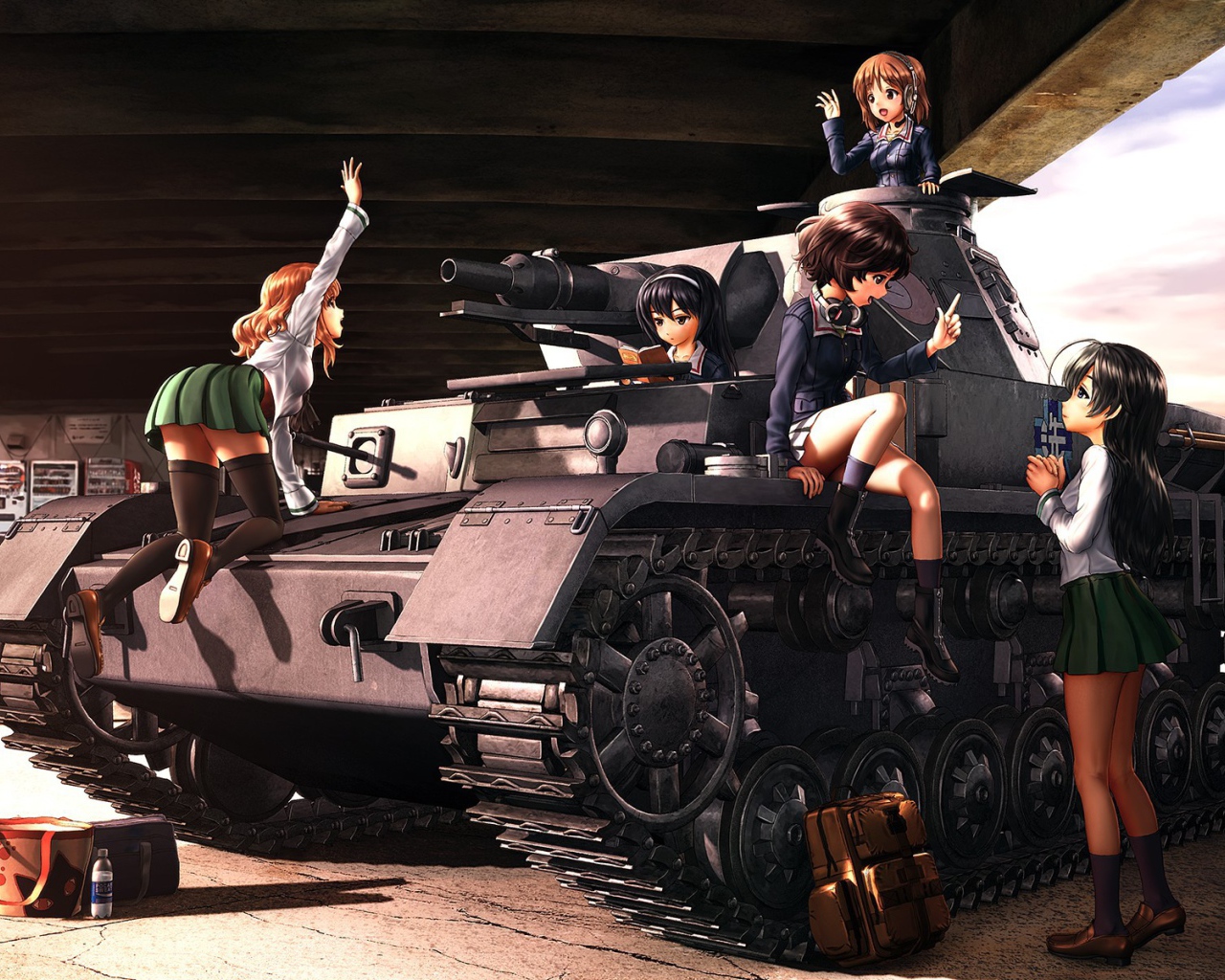 Девушки из аниме Танкистки