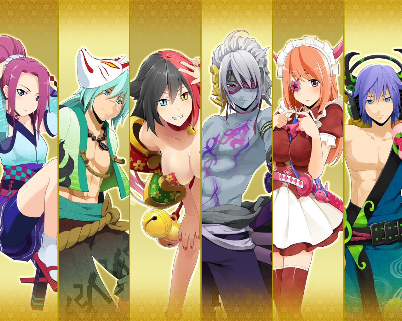 Девушки персонажи аниме Onigirl