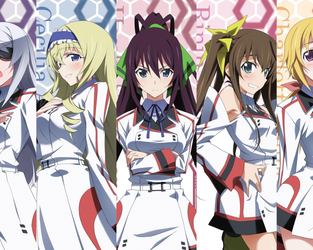 Девушки из аниме Infinite Stratos