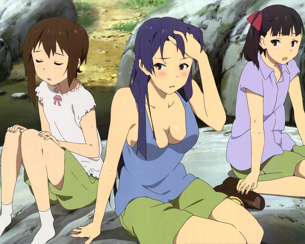 Девушки в аниме Звуки небес