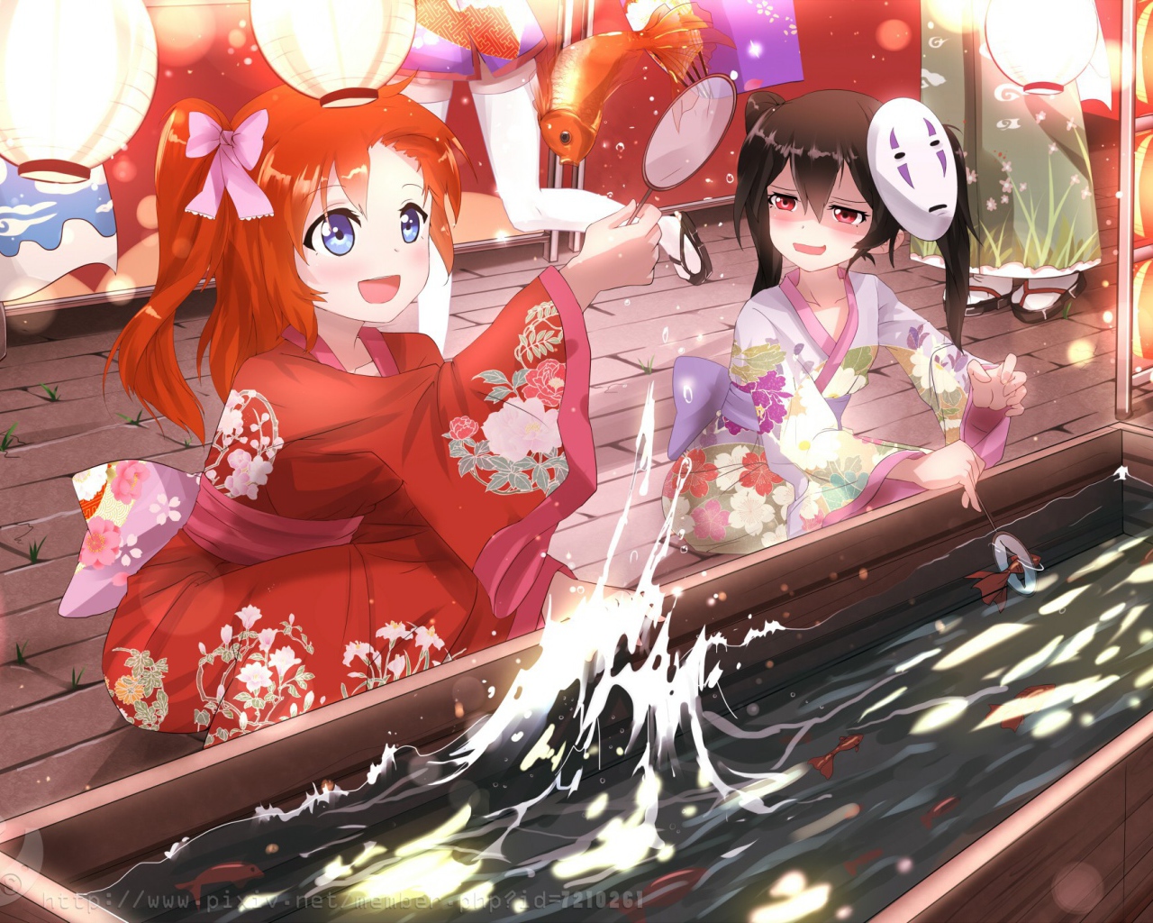 Девушки в аниме Унесённые призраками