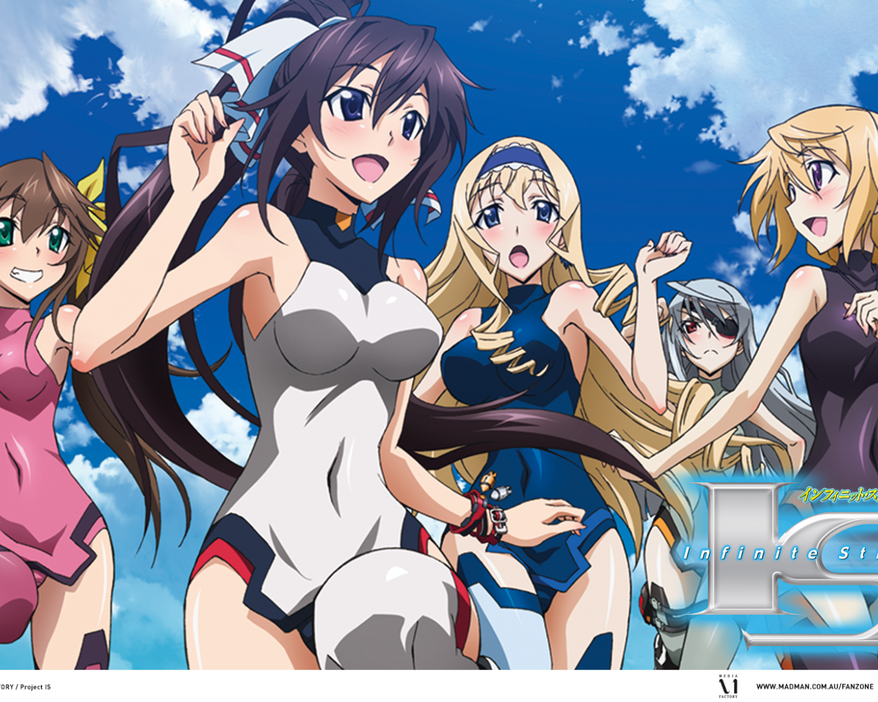 Девушки в купальниках в аниме Бесконечные небеса