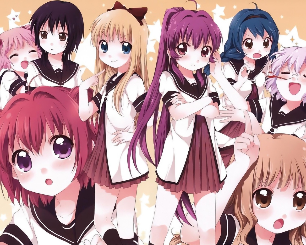 Девушки из аниме Юру юри