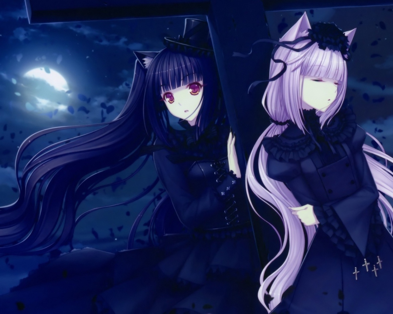 Мрачные персонажи аниме Neko Para