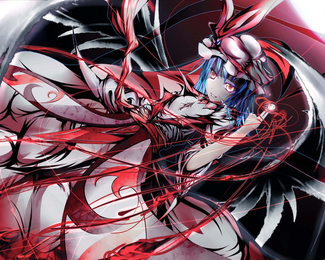 Мрачная девушка аниме Remilia Scarlet