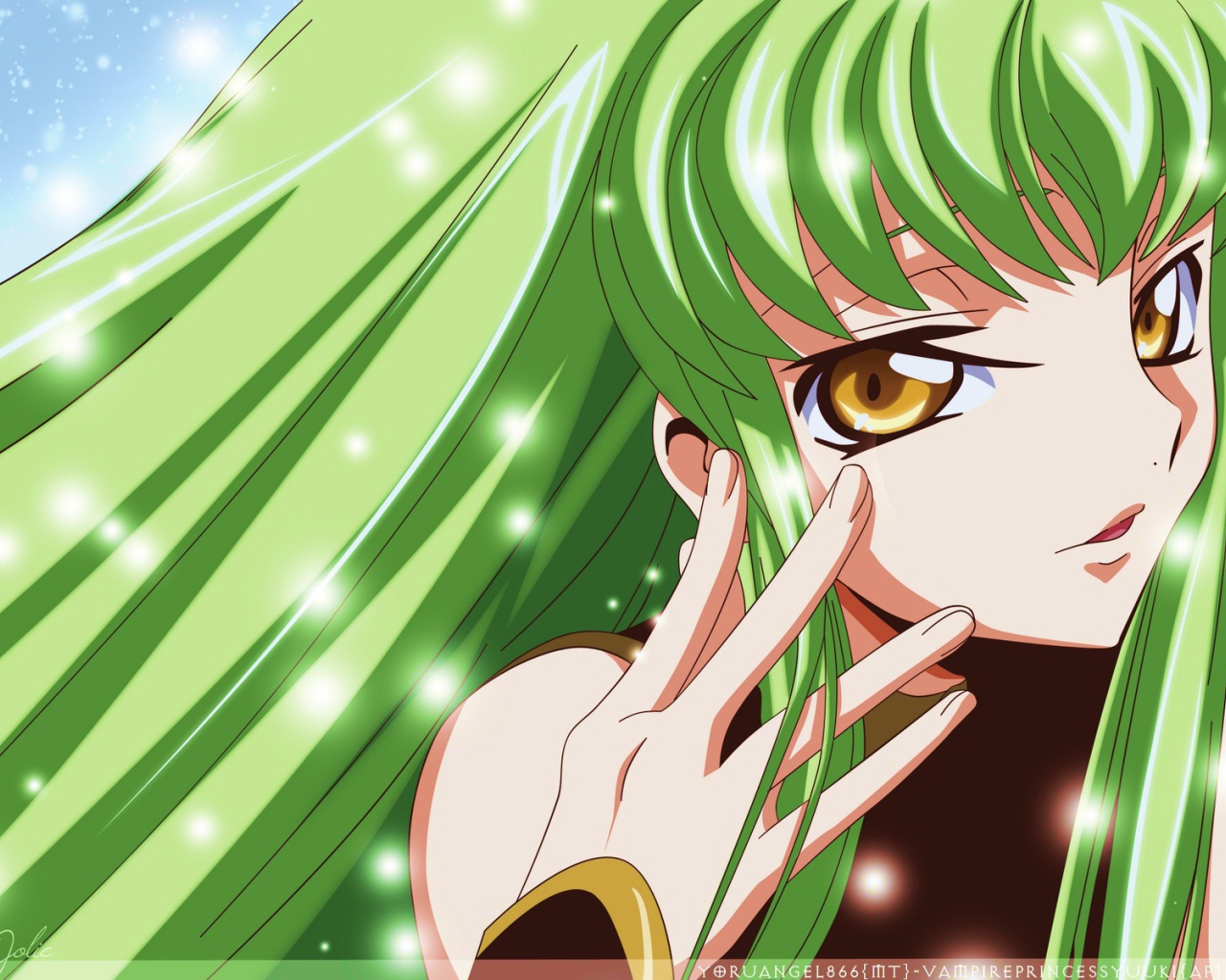 Зеленоволосая девушка аниме, Code Geass