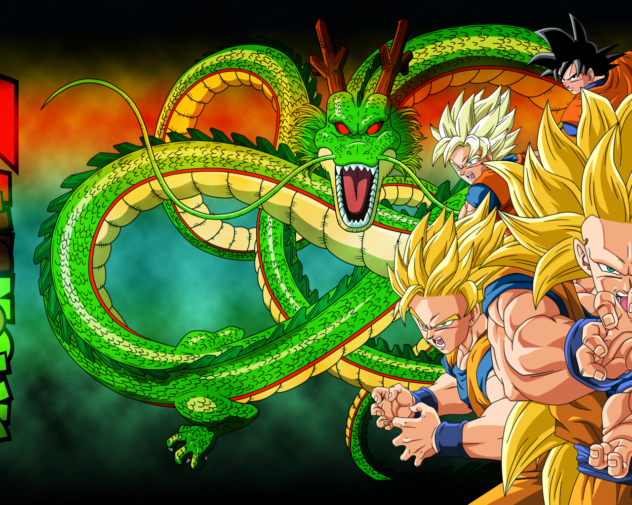 Зеленый дракон, аниме Dragon Ball Z