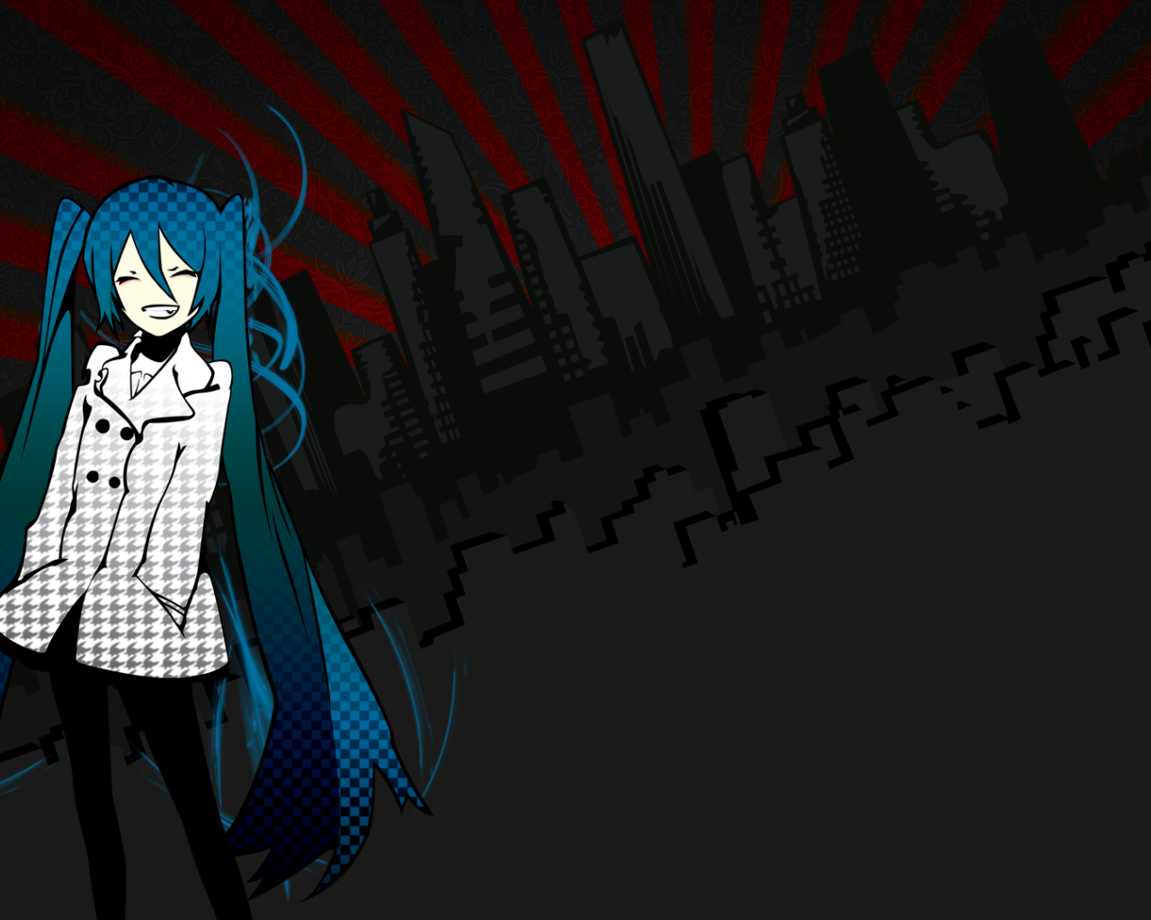 Синеволосая Хатсунэ Мику, аниме