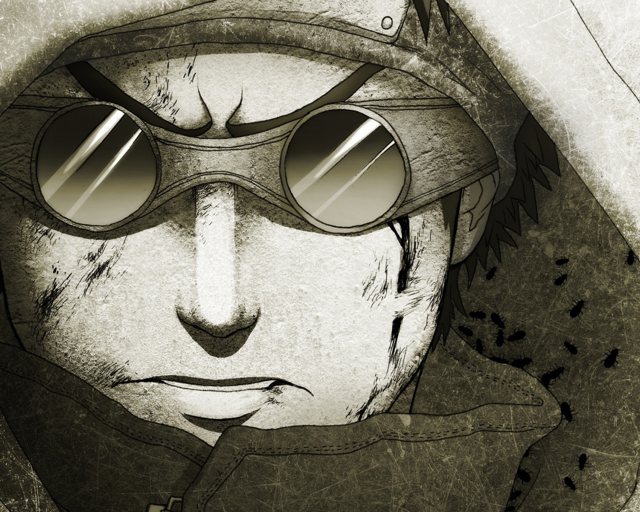 Герой аниме в очках от солнца, Naruto Shippuuden