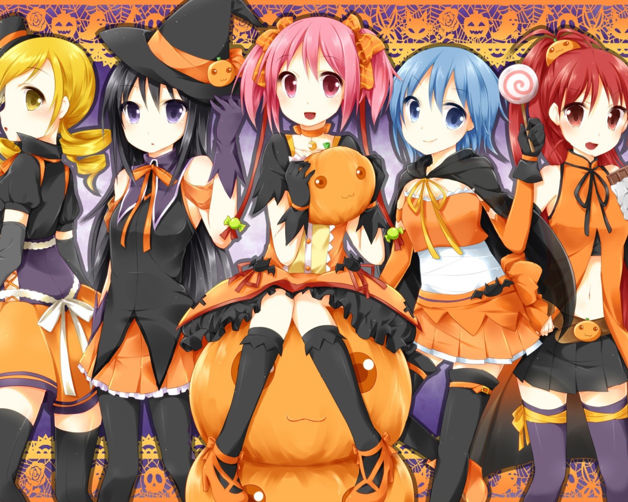 Герои аниме Mahou Shoujo Madoka Magica