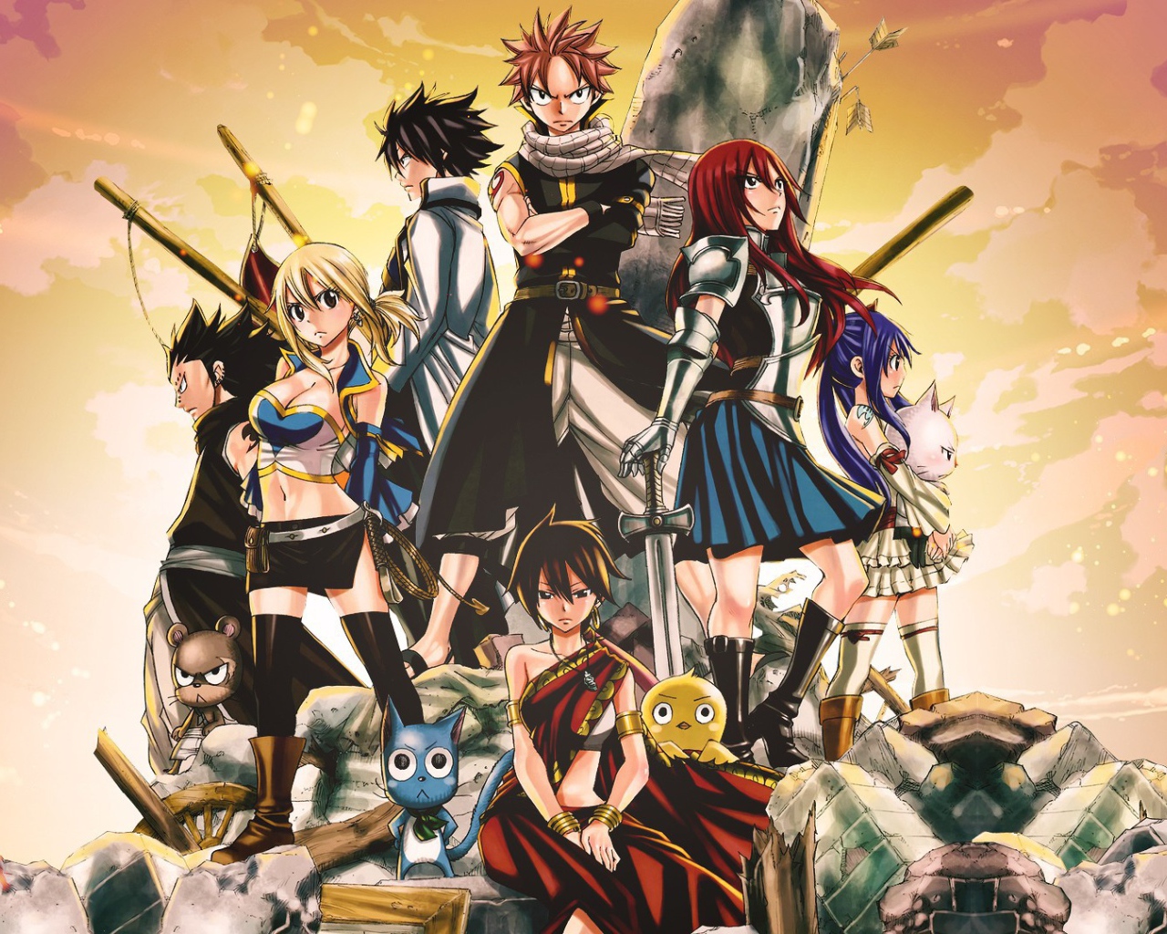 Герои разных манг аниме