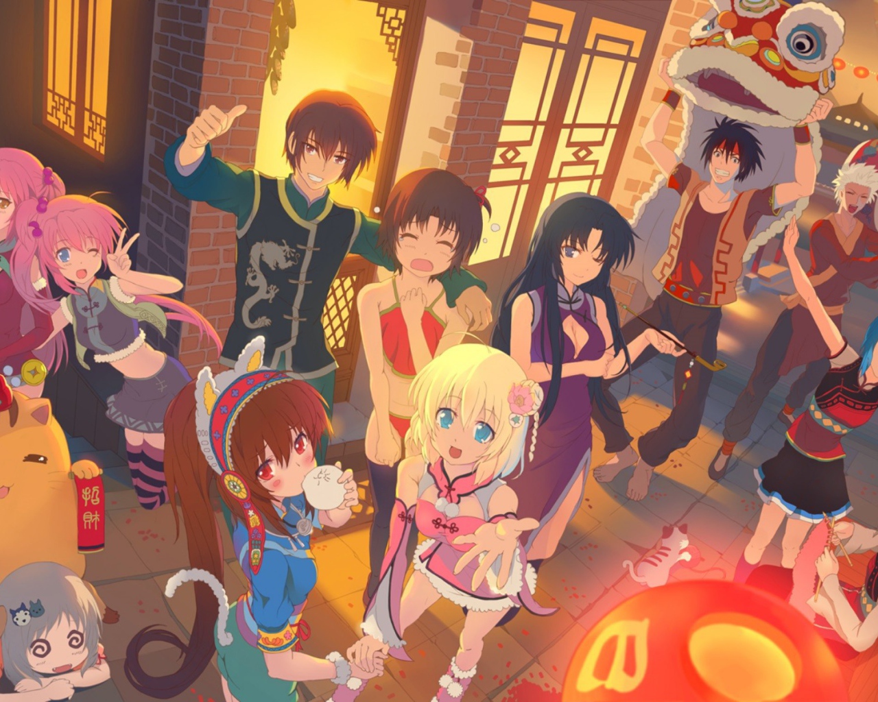 Праздник в аниме Маленькие проказники