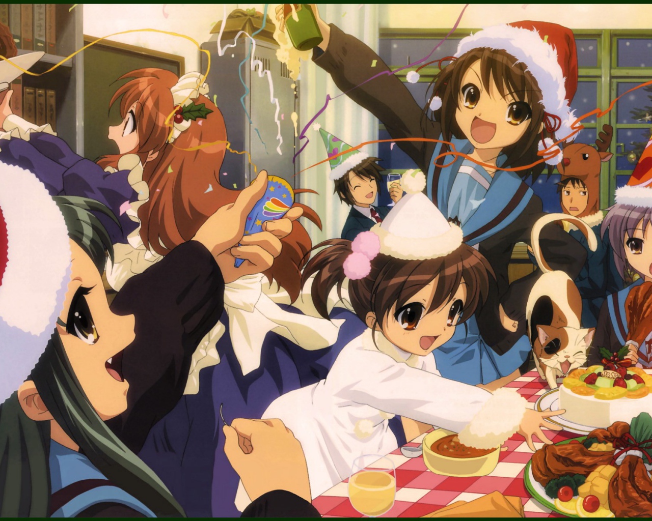 Праздник в аниме Меланхолия Харухи Судзумии