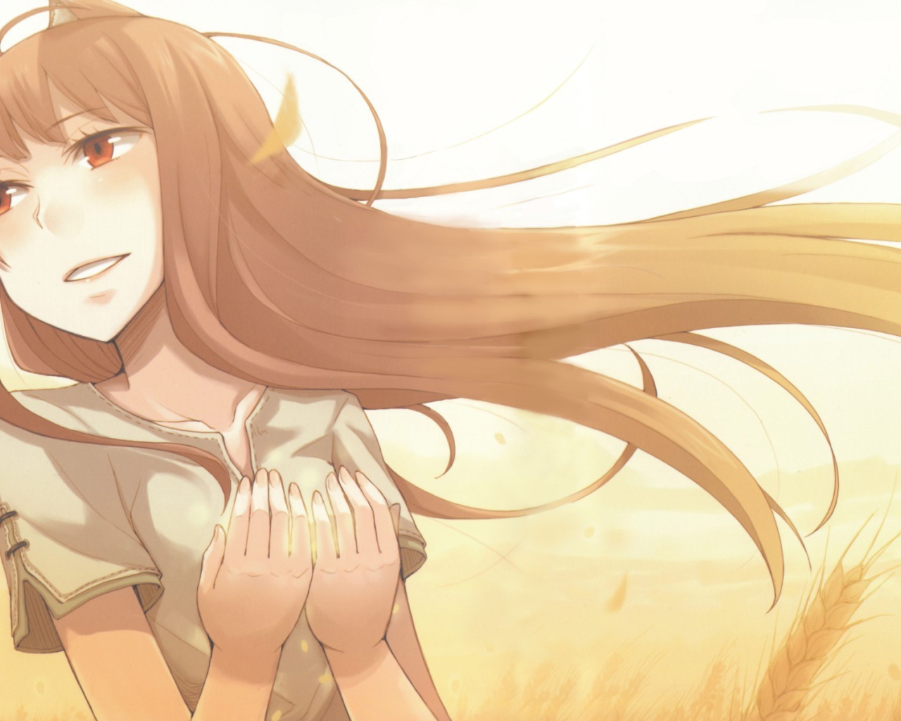 Холо из аниме Волчица и пряности