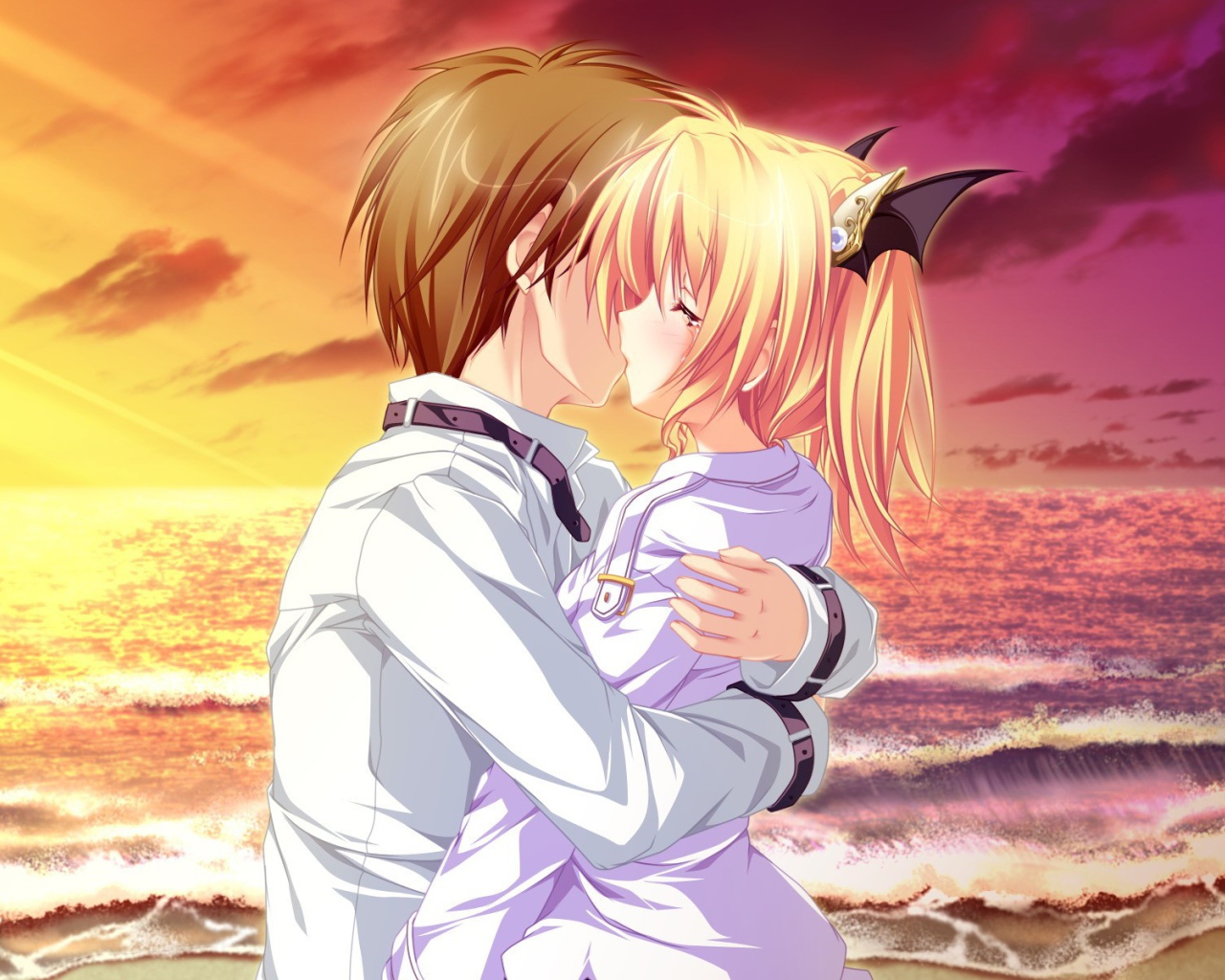 Объятия в аниме Magus Tale