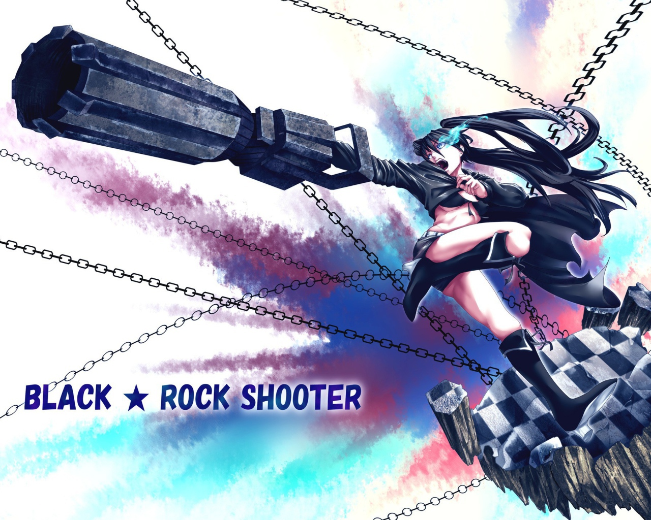 Японское аниме Black Rock Shooter