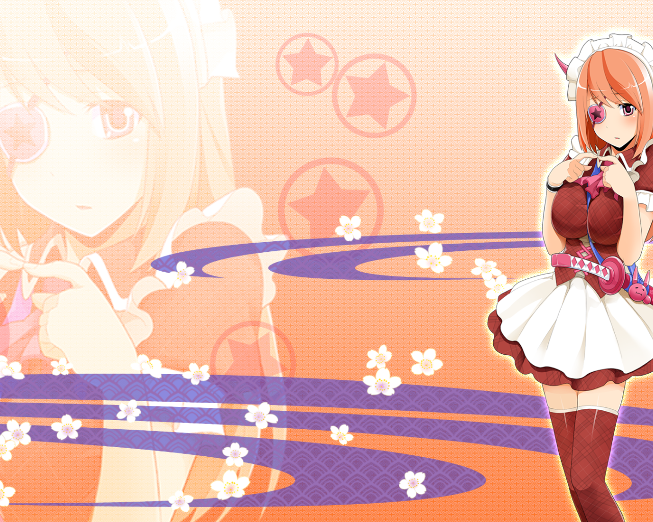 Милая девушка в аниме Onigirl