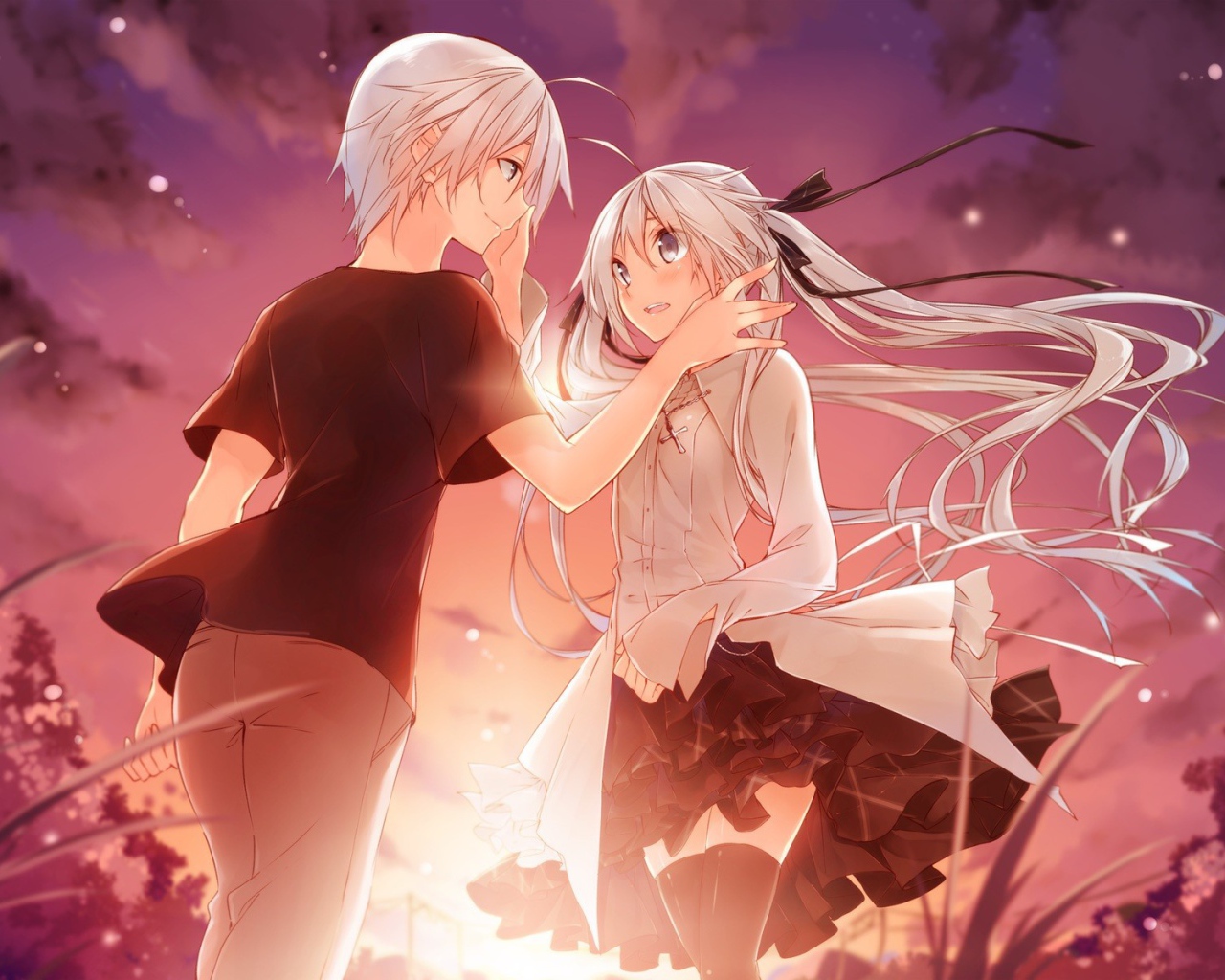 Влюбленные в аниме Связанные небом