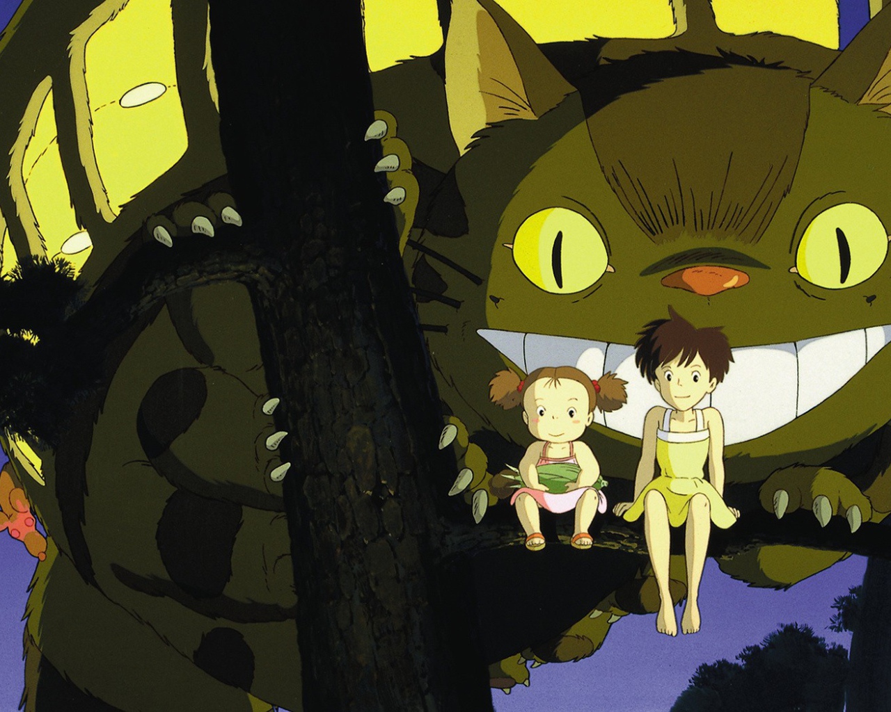 Волшебный кот в аниме Мой сосед Тоторо