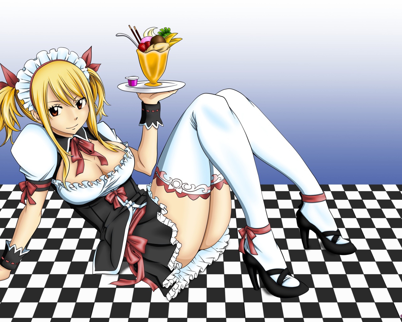 Горничная в аниме Сказка о хвосте феи