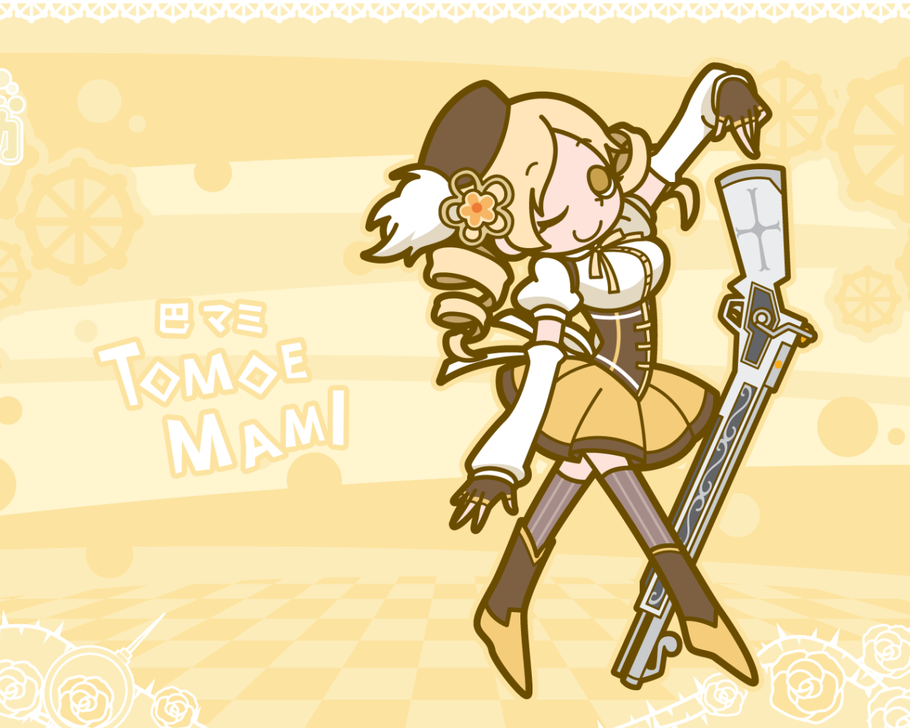 Томое Мами из аниме Девочка-волшебница Мадока