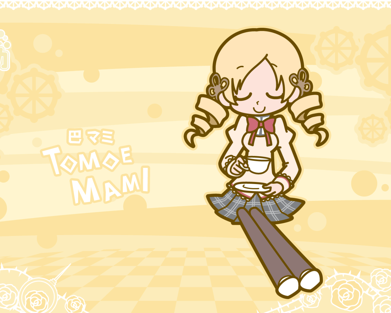 Персонаж Томое Мами из аниме Девочка-волшебница Мадока